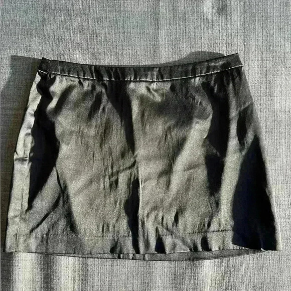 Vintage Forever 21 Women’s Black Straight Grunge Punk Goth Mini Skirt Small - Picture 2 of 13